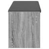 vidaXL Halbank met kussen met plank Grijs Sonoma 103 x 38 x 45 cm