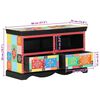 vidaXL TV-kast met lade Multikleur 80 x 35 x 50 cm Massief mangohout