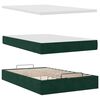 vidaXL Ottoman bed met matrassen en LED's 120x190cm fluweel