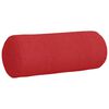 vidaXL Bolster Kussens 2 stuks Rood Ø 15 x 40 cm Stof