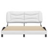 vidaXL Bedframe zonder matras "Hvar" kunstleer wit 160x200 cm