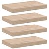 vidaXL Wandschapppen 4 st 40x23,5x4 cm bewerkt hout
