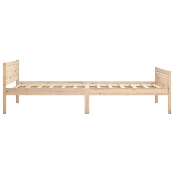 vidaXL Bedframe massief grenenhout 90x200 cm