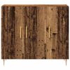 vidaXL Dressoir Oudhout 90 x 34 x 80 cm Bewerkt hout