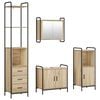 vidaXL Badkamerkastenset 4 st Sonoma Eiken 40 x 36 x 200,5 cm