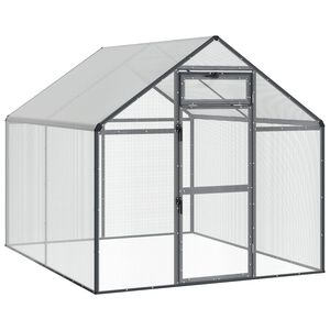 vidaXL Vogelkooi Antracietkleurig 181,5 x 221 x 173,5 cm