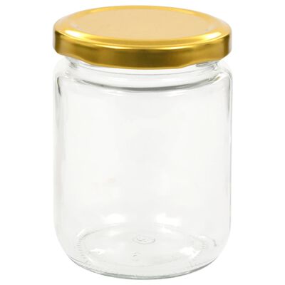 vidaXL Jampotten met goudkleurige deksels 96 st 230 glas kopen? | vidaXL.nl