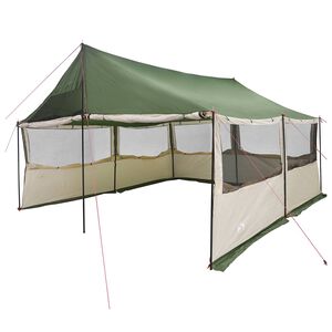 vidaXL Gezinstent Groen 450 x 400 x 265 cm Polyester en staal