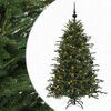 vidaXL Kunstkerstboom met kerstbal 120 cm 150 LED's Warmwit