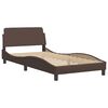 vidaXL Bedframe "Viana" zonder matras kunstleer bruin 100x200 cm