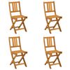 vidaXL Bistrostoelen voor buiten 4 pcs Naturel 40 x 42 x 85 cm