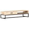 vidaXL Salontafel 117x50x30 cm massief acaciahout wit