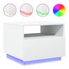 vidaXL Salontafel met LED-verlichting 50x49x40 cm wit