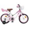 vidaXL Kinderfiets Met Zijwieltjes 14 Inch voor 3-5 jaar oud Lichtroze