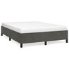 vidaXL Bedframe zonder matras 140x200 cm fluweel donkergrijs