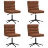 vidaXL Eetkamerstoelen 4 st kunstleer bruin