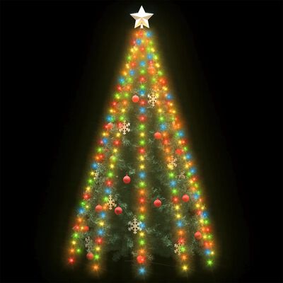 vidaXL Kerstboomverlichting met 250 LED's meerkleurig net 250 cm