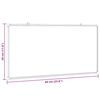 vidaXL Whiteboard magnetisch 60x30x1,7 cm aluminium