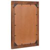 vidaXL Spiegel Bruin en zilver 50 x 70 cm Massief mango hout, glas