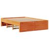 vidaXL Bedframe zonder matras met lades grenenhout wasbruin 140x200 cm