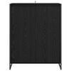 vidaXL Schoenenkast Zwart Eiken 79 x 36 x 100 cm Bewerkt hout