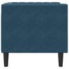 vidaXL Fauteuil Chesterfield-stijl fluweel blauw