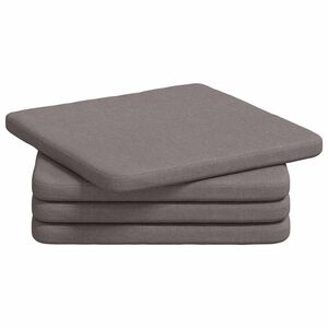 vidaXL Zitkussens 4 st Stof Taupe 40 x 40 x 3 cm
