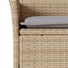 vidaXL 7-delige Tuinset met kussens poly rattan en glas beige