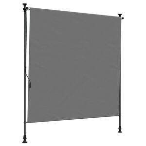 vidaXL Buiten Rolgordijn Lichtgrijs 100 x 270 cm