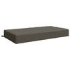 vidaXL Zitkussen SOEST 100% Polyester Grijs 120 x 60 x 15 cm