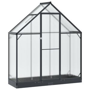 vidaXL Tuin Serre 185 x 63,5 x 207 cm Aluminum en gegalvaniseerd staal