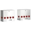 vidaXL Kip voerbak 2 zilver 60,5 x 29 x 51 cm 25 kg