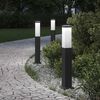 vidaXL Bolderverlichting 3 stuks 50 cm Zwart IP44