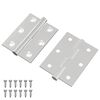 vidaXL Scharnier 2 pcs Zilver 50 x 38 x 1,3 mm Staal