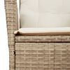 vidaXL 9-delige Tuinset met kussens poly rattan beige