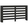 vidaXL Radiatorafdekking Zwart 175 x 20 x 82 cm Bewerkt hout