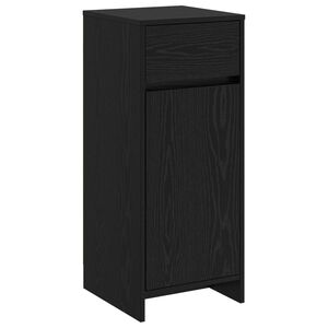 vidaXL Badkamerkast Zwart eiken 35 x 36,5 x 85 cm Bewerkt hout