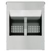 vidaXL Konijnenvoer Zilver 20 x 12,5 x 25 cm Gegalvaniseerd staal