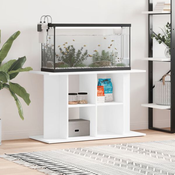 vidaXL Aquariumstandaard 100x40x60 cm bewerkt hout wit