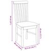 vidaXL Eetkamerstoelen met kussens 2 st massief hout rubber bruin