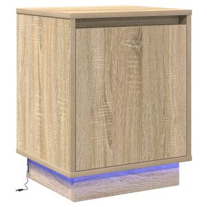 vidaXL Nachtkastje Sonoma Eiken 39 x 34,5 x 50 cm Bewerkt hout