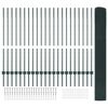 vidaXL Hek met Paal Groen 1,2 x 50 m Staal en PVC
