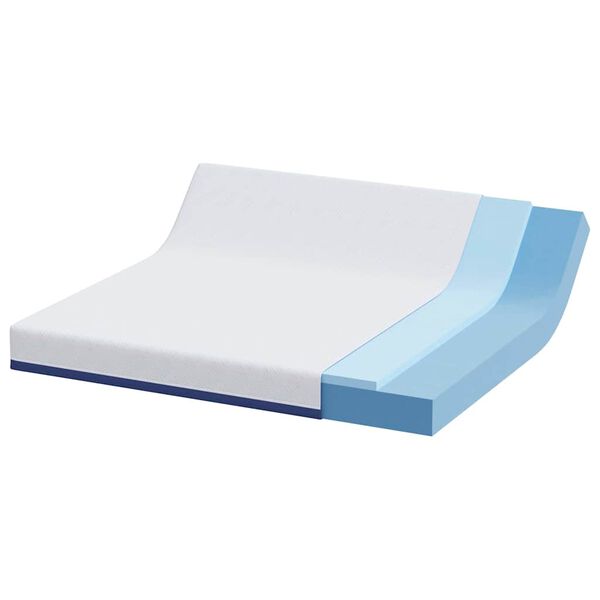vidaXL Matras Wit en Blauw 180 x 200 cm Jacquard stof