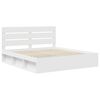 vidaXL Bedframe met hoofdeinde Wit 180 x 200 cm Massief grenenhout