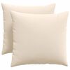 vidaXL Sofa Kussens 2 st Stof Beige 50 x 50 cm