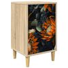 vidaXL Nachtkastje LOCHEM Sonoma Eiken 36 x 33 x 60 cm Bewerkt hout