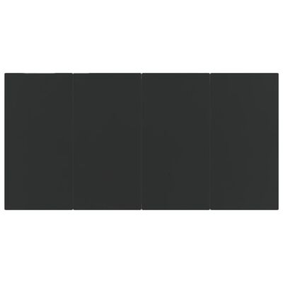 vidaXL 5-delige Tuinset met kussens zwart