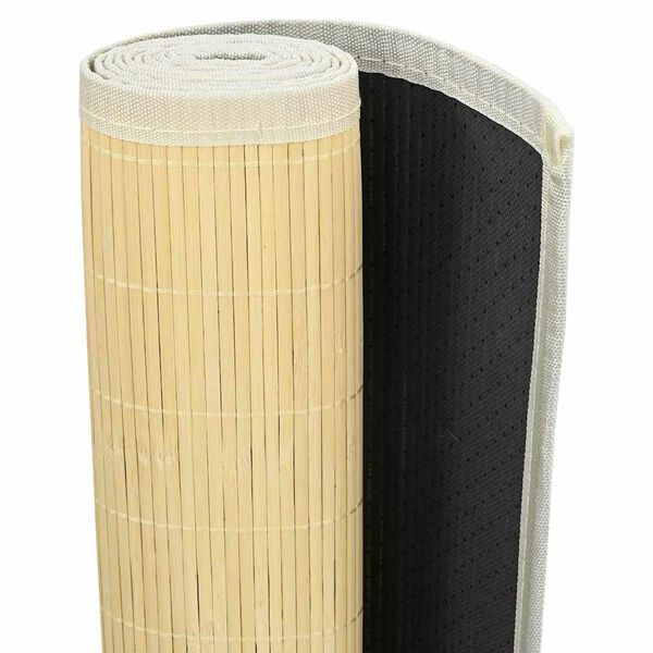 vidaXL Tapijt 160x230 cm bamboe natuurlijk