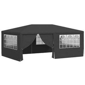 vidaXL Partytent met zijwanden professioneel 90 g/m² 4x6 m antraciet
