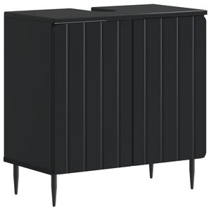 vidaXL Badkamer wastafelkast ZWOLLE Zwart 59,5 x 31,5 x 59 cm